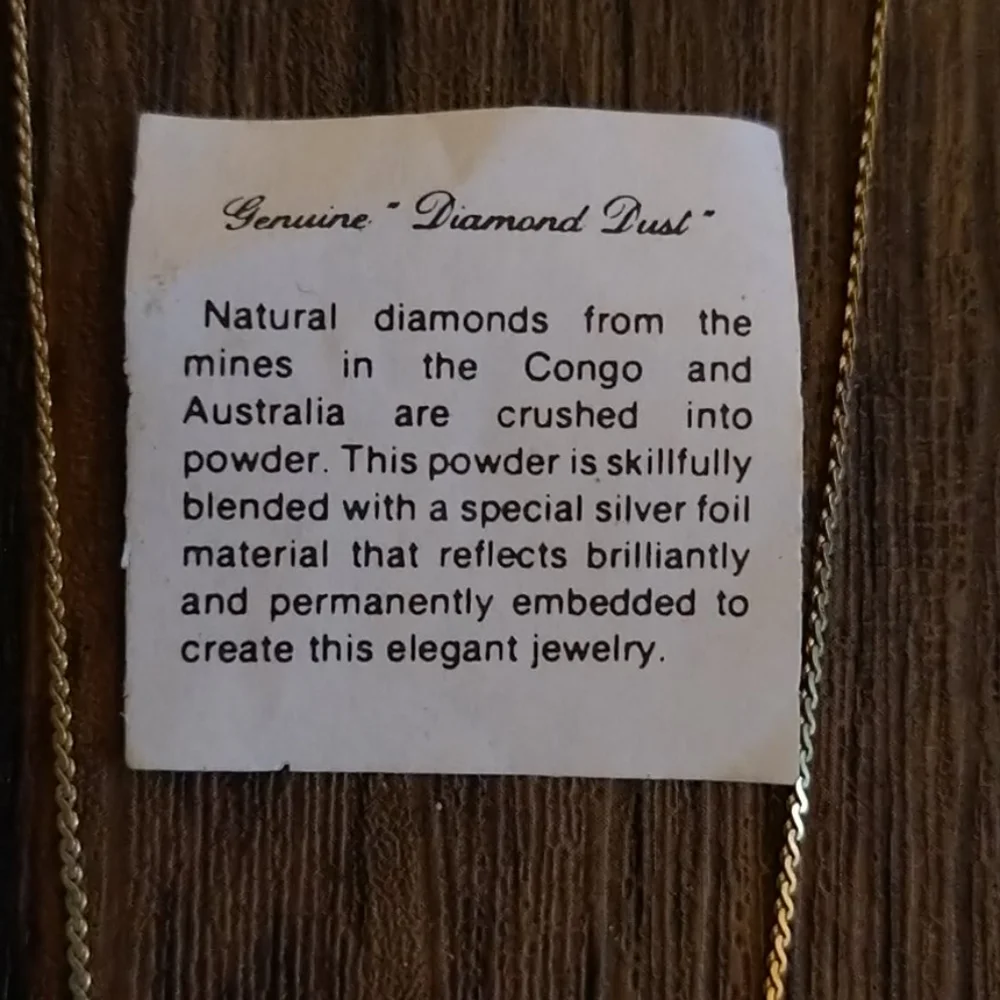 Genuine Diamond Dust Necklace T3 - Picture 2 of 5
